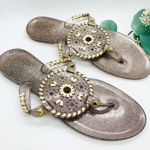Jack Rogers Glittered Georgica Jelly Sandals